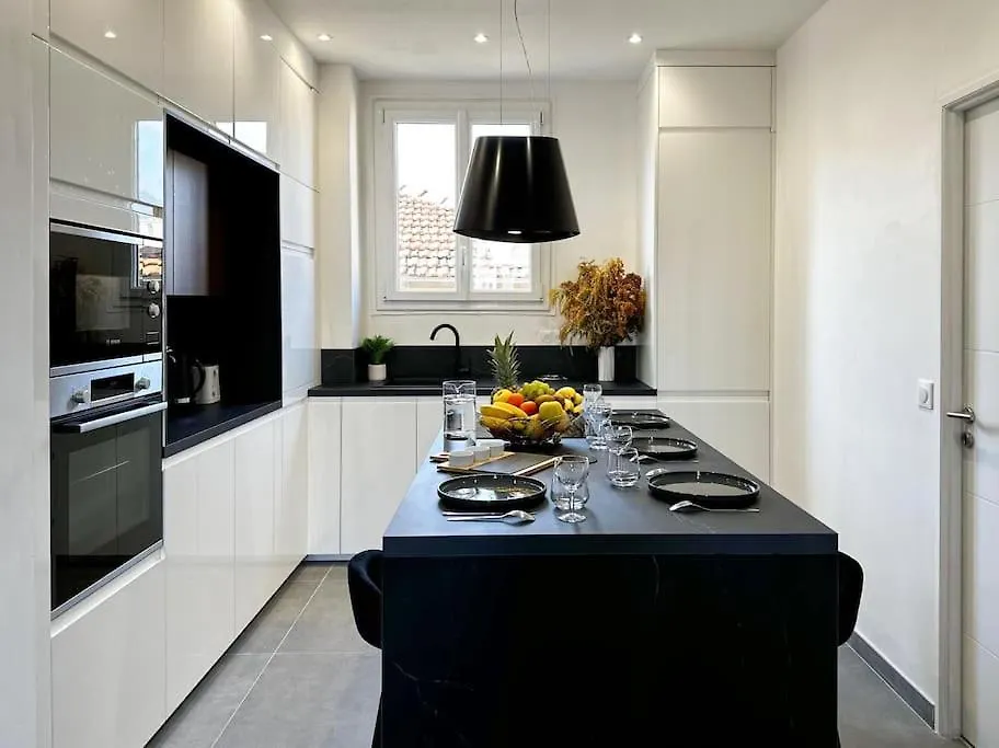 Chic Renovated 2 Bedroom Entire Apartment Or Only Private Rooms In Liberation In Nice With Garage On Demand, Ac, Wi-Fi And Tram Access